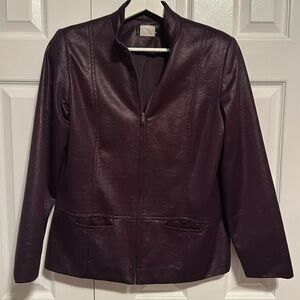 LANA LEE PLUM COLOR ZIPPERED BLAZER 😍 ✨️ 💕